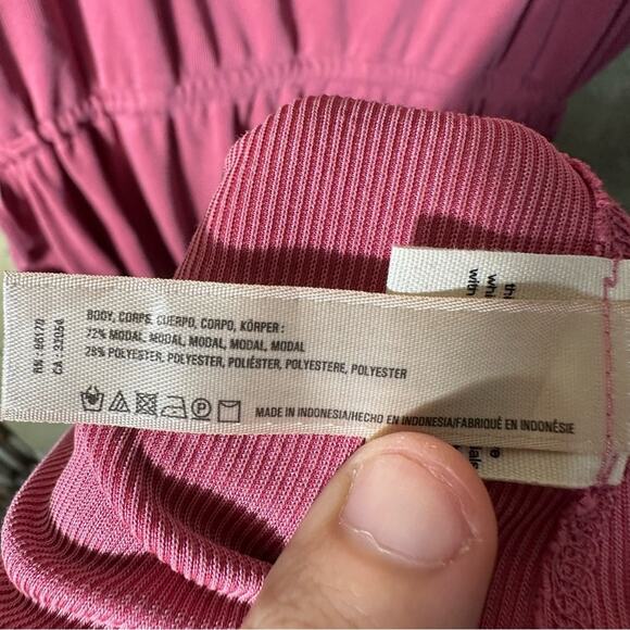 Saturday Sunday Anthropologie Side Tie Pink Dress Size XL - Picture 9 of 11